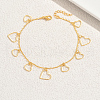 Vintage Brass & Iron Hollow Tassel Anklets for Women SY0951-2-4