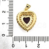 Brass Micro Pave Cubic Zirconia Pendants KK-K401-07B-03-3