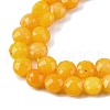 Natural White Jade Dyed Beads Strands G-C179-A44-03-4