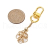 Ring 304 Stainless Steel Macrame Chain Pouch Empty Stone Holder Pendant Decoration HJEW-JM02088-2