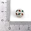 Hollow Rack Plating Brass Colorful Cubic Zirconia Beads KK-L236-14S-3