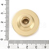 Golden Plated Brass Wax Sealing Stamp Head KK-K363-01G-02-4