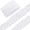 Gorgecraft 10 Yards Polyester Pleated Flower Lace Trim OCOR-GF0003-88A-1