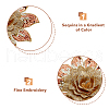  4Pcs 4 Colors 3D Flower Pattern Polyester Fabrics Computerized Embroidery Cloth Sew on Appliques PATC-NB0001-15C-3