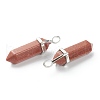 Synthetic Goldstone Pointed Pendants G-M378-01P-A33-3