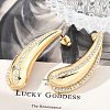 304 Stainless Steel Rhinestone Stud Earrings EJEW-M070-08G-4