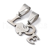 201 Stainless Steel Pendants STAS-Q342-41P-2
