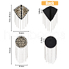 SUPERFINDINGS 4Pcs 2 Styles Fashionable Tassel Epaulettes AJEW-FH0003-89-2