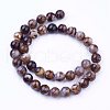 Natural Agate Bead Strands G-P289-02D-8mm-2