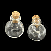Flat Round Glass Bottle for Bead Containers X1-AJEW-R045-06-2