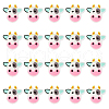 Cow Food Grade Eco-Friendly Silicone Focal Beads SIL-WH0008-36-1
