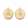 304 Stainless Steel Pendants STAS-N109-57G-1