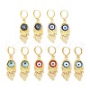 Rack Plating Brass Dangle Earrings for Women EJEW-M260-24G-1