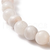 Natural Crazy Agate Round Beaded Stretch Bracelet BJEW-JB08643-4