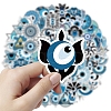 60Pcs Evil Eyes PVC Paper Decorative Stickers PW-WG11C3C-01-2