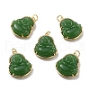 Natural Dyed Jade Pendants KK-C242-06G-03-2