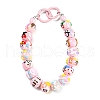 Hand Painted Acrylic with Enamel Beads MACR-K354-28-4