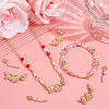 Beebeecraft 8Pcs 2 Styles  Brass Connector Charms KK-BBC0015-39-4