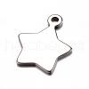 Tarnish Resistant 201 Stainless Steel Charms STAS-D429-38-1