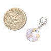 Shell Shape Starfish Star Fish Moon Glass Pendant Decorations HJEW-JM03257-3