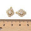 Brass Micro Pave Cubic Zirconia Pendants KK-B079-08G-3
