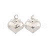 Fine Silver Charms with Jump Rings STER-P069-01A-S-1