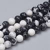 Natural Gemstone Imitation Zebra Jasper Beads Strands G-G829-07-6mm-1