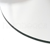 (Defective Closeout Sale: No Film) Flat Round Shape Glass Mirror GLAA-XCP0001-64-3