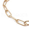 PVD Vacuum Plating 304 Stainless Steel Paperclip Chain Bracelets X-BJEW-I295-15G-2