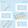 Unicraftale 40Pcs 10 Styles 304 Stainless Steel Stud Earring Findings STAS-UN0059-82-5