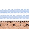 Baking Paint Frosted Glass Beads Strands FGLA-N003-6mm-01-4