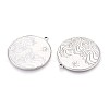 304 Stainless Steel Pendants STAS-T065-15P-2