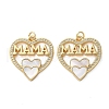 Brass Micro Pave Cubic Zirconia Pendants KK-U070-04D-G-1