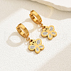 Fashionable Classic Butterfly Stainless Steel Hoop Earrings MR2941-5