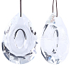Transparent Glass Pendants GLAA-SP0001-18C-1