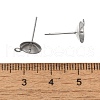 Anti-Tarnish 304 Stainless Steel Stud Earring Findings STAS-P370-02F-P-3