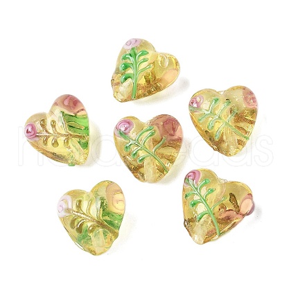 Handmade Transparent Lampwork Beads BLOW-D300-07K-1
