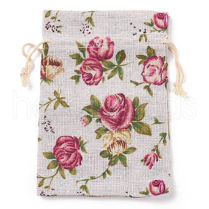 Linenette Drawstring Bags CON-PW0001-078A-16-1