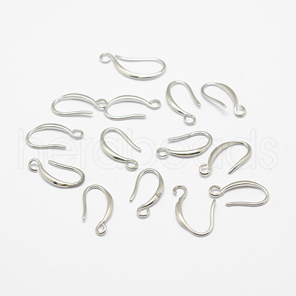 Brass Earring Hooks X-KK-F714-06S-1