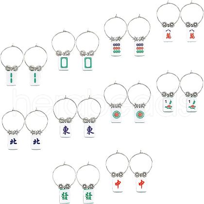 CHGCRAFT 14 Style Resin Pendants RESI-CA0001-19-1