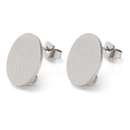 304 Stainless Steel Stud Earring Findings STAS-D371-02P-03-1