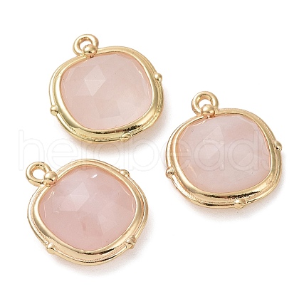 Natural Rose Quartz Pendants G-G012-09A-04-1