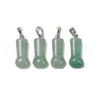Natural Green Aventurine Pendants G-C184-03B-1