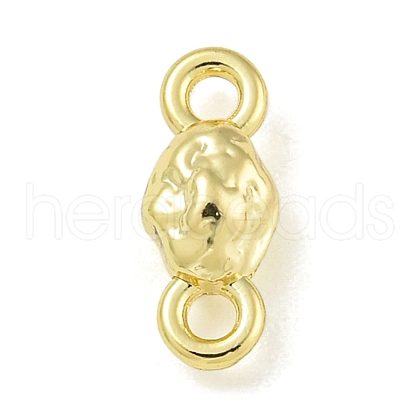 Alloy Textured Connector Charms PALLOY-F310-01G-03-1
