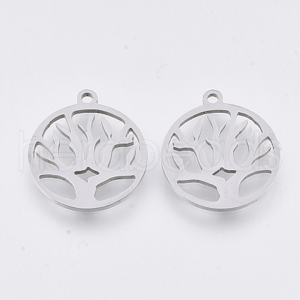 201 Stainless Steel Pendants STAS-T044-102P-1