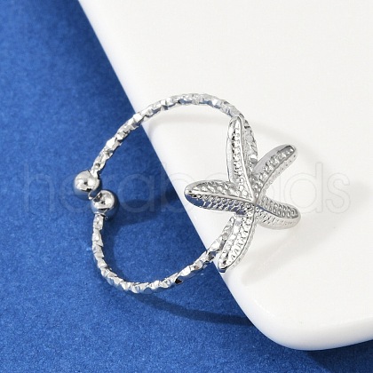 304 Stainless Steel Open Cuff Rings RJEW-D306-02P-1