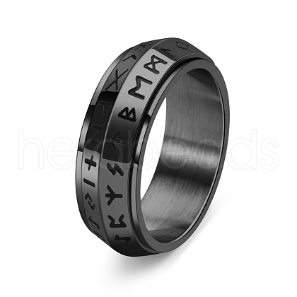 Rotatable Stainless Steel Finger Ring PW-WG27E87-21-1