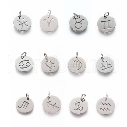 Non-Tarnish 304 Stainless Steel Pendants STAS-Q201-T445-M-S-1