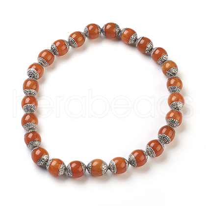 Handwork Tibetan Style Beads Strands TIBEB-E079-17A-1