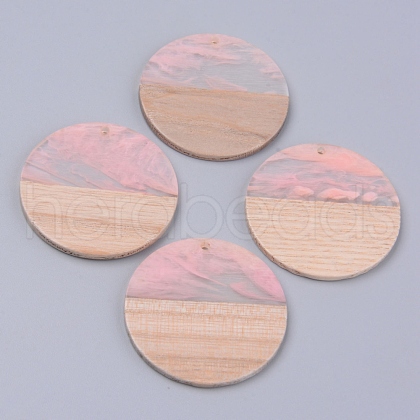 Resin & Wood Pendants RESI-R428-03B-1